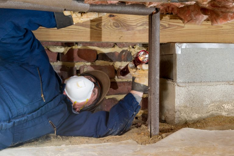 inspecting crawl space